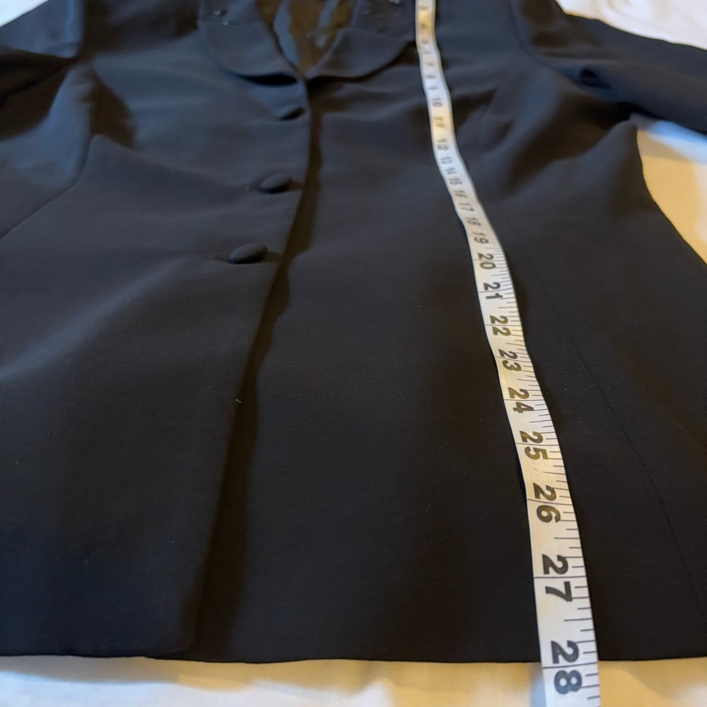 Maggy London Black Embroidered Floral Pant Blazer Suit Two piece Sz 14 - Picture 6 of 11